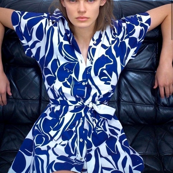 ZARA Mini Shirt Dress - Picture 2 of 13